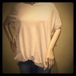 Thin sweatshirt material open sides shirt